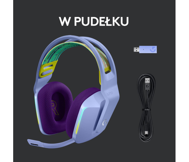 Logitech G733 Lightspeed lilac - 594941 - zdjęcie 11